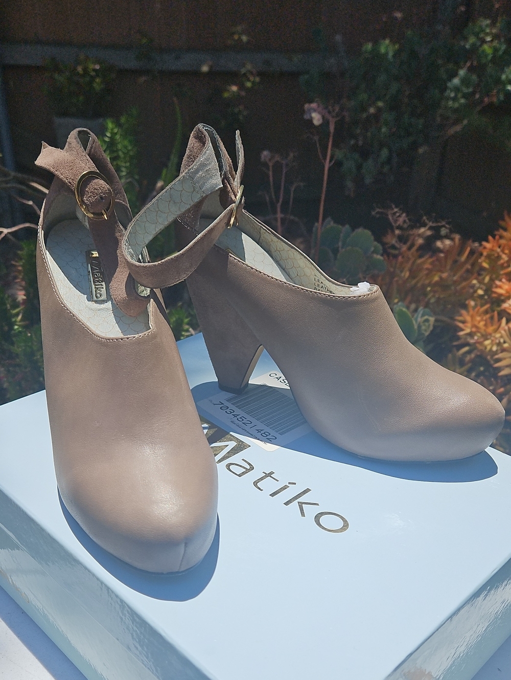 Matiko Taupe Suede-Ankle Platform Boot Shoe Pumps
